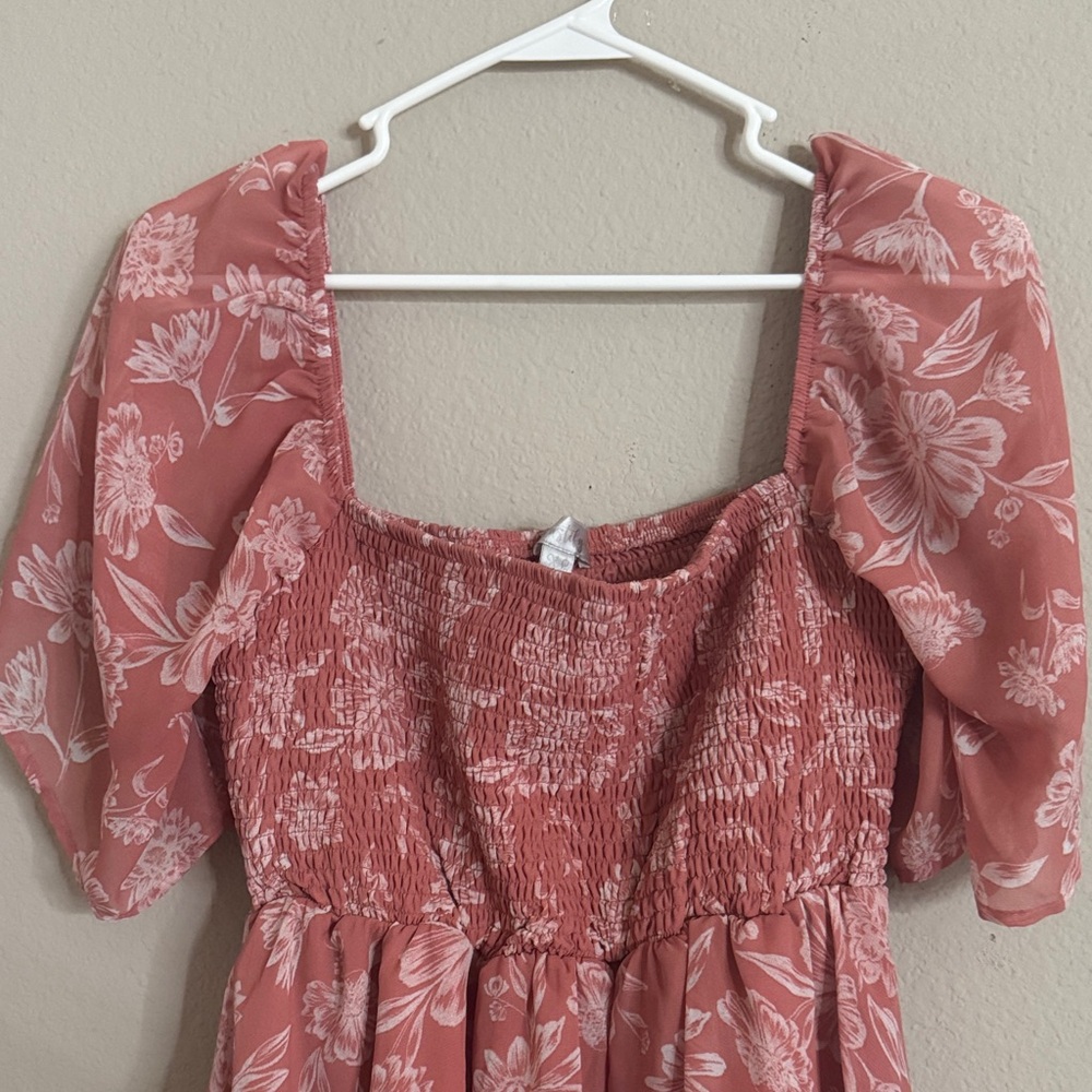 Justify Floral Red Mini Dress - Picture 3 of 4